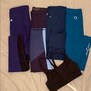 Lulu lemon, underarmour, Nike and other